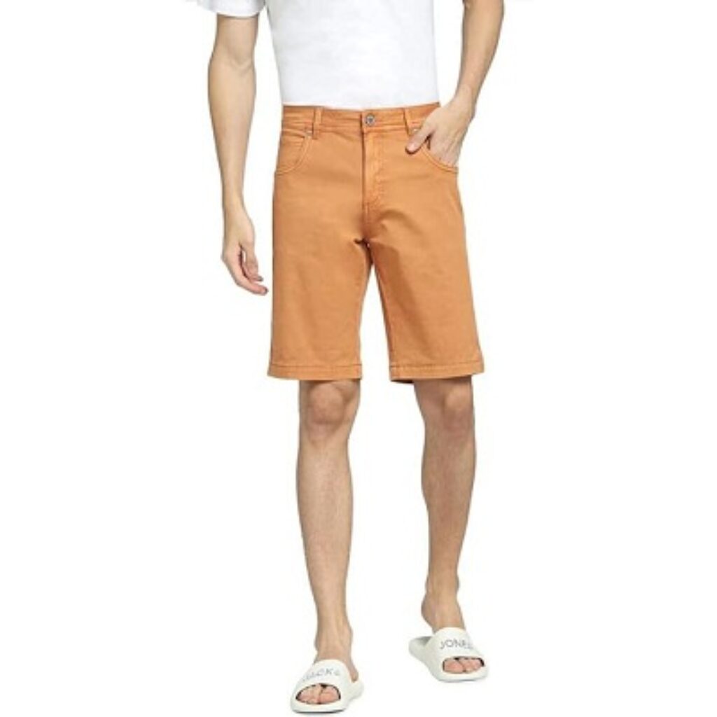 Jack & Jones Cotton Solid Regular Fit Mens Casual Shorts