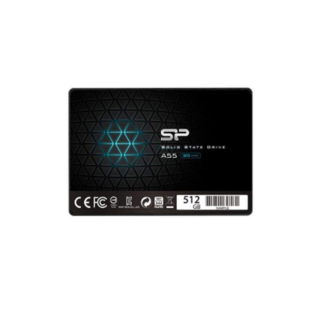 Silicon Power -512Gb Ssd 3D Nand A55 SLC Cache Performance Boost Sata Iii 2.5" 7mm