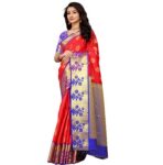 WILLFE Kanjivaram Soft Lichi Silk Traditional Saree