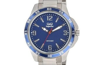 Q&Q Superior Collection Analog Blue Dial Men's Watch-S410-215NY