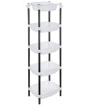 Amazon Brand - Solimo Five-Tier Multipurpose Plastic Rack for Kitchen,