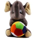 Babique Elephant Stuffed Soft Toy Plush for Kids Baby Boy Girl Birthday (19cm)