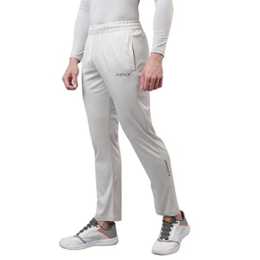 ATICX Men’s Slim Fit Polyester Track Pants - 4 Way Stretch Lycra Lower