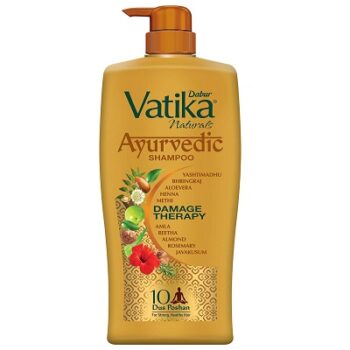 Dabur Vatika Ayurvedic Shampoo - 1L | Damage Therapy