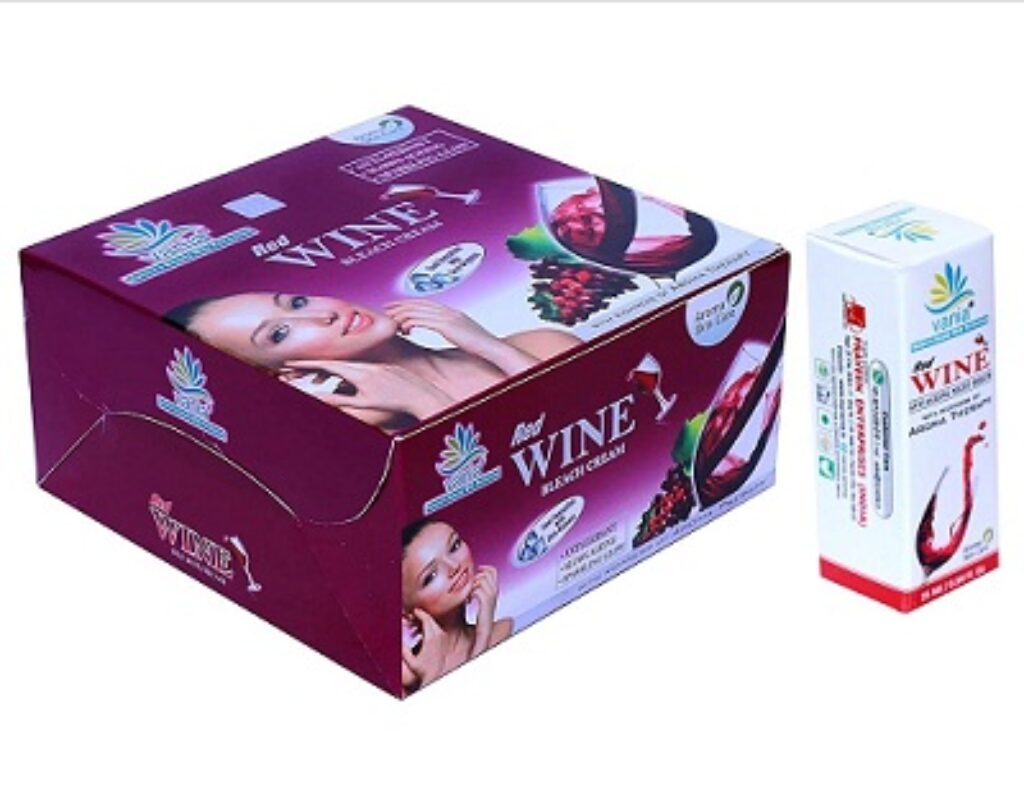 Vania Red Wine Bleach Cream 250 Gm & Red Wine Serum 25 Ml