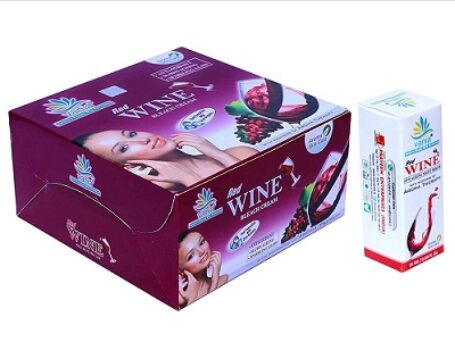 Vania Red Wine Bleach Cream 250 Gm & Red Wine Serum 25 Ml
