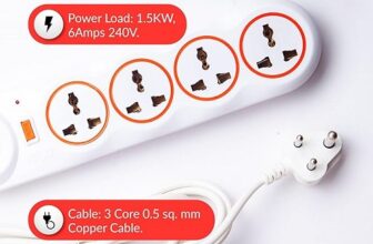 Nippo Surge Protector 4 Socket 1 Switch-2 mtr