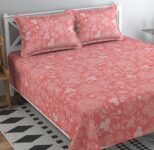 BSB HOME® 200 TC 100% Cotton Feel Bedsheet for Double Bed