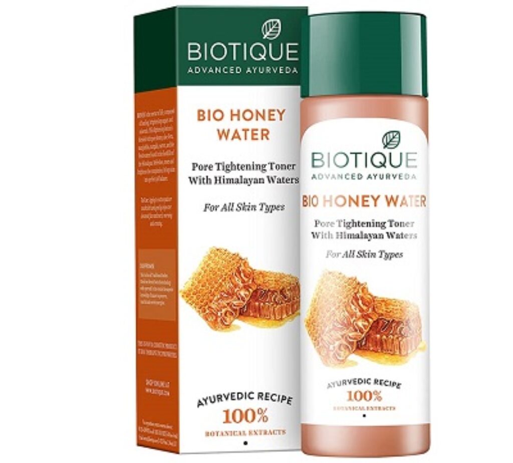 Biotique Honey Water Pore Tightening Brightening Toner With Himalayan Waters