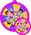 ‎Zitto Dora 2 in 1 Round Dart Board & Game Board for Kids (Small)