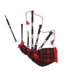 SM SAI Musicals (ARMY) Wood and brass Bag Pipe Black