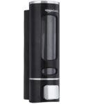Amazon Basics Soap Dispenser | Wall Mounted | 400 ml (Cylindrical, Black)