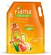 FIAMA Shower Gel Peach & Avocado, Body Wash Pouch (1.5 L)