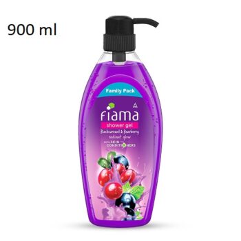 Fiama Body Wash Shower Gel Blackcurrant & Bearberry, 900ml Family Pack
