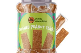 Go Desi Crushed Peanut Chikki Jar