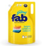 Godrej Fab Liquid Detergent Refill Pouch for Machine & Hand Wash - 1kg