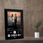 Giftplease Customized Photo and Song Spotify Frame With Steel Removable Stand