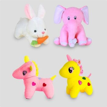 Kidbea Dog, Octopus Mood Change, Teddy Grey & Pink Unicon Suitable for Boys