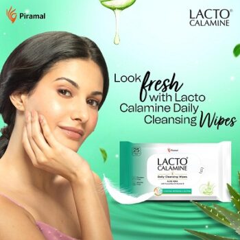 Lacto Calamine Daily Cleansing Facial Wipes 25N Each - Pack of 2