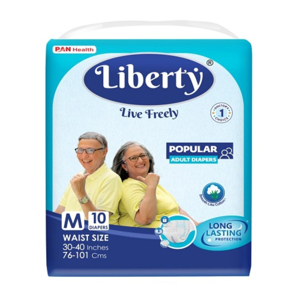 Liberty Popular Adult Diapers, Tape Style, Medium