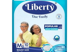 Liberty Popular Adult Diapers, Tape Style, Medium