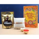 SFU E Com Hersheys Kisses Milk Chocolates With Rakhi & Greeting Card