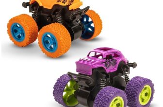 Toypoint Monster Truck Friction Powered Cars - Gift Toys for Kids, Boys, Girls (Pack of 2)