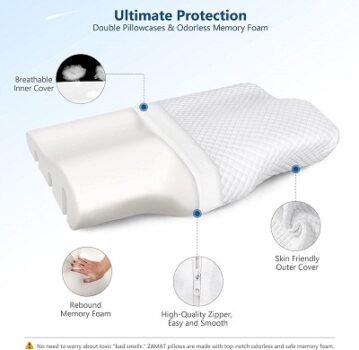 Status Memory Foam Anti-Snoring Pillow/Bed Cushion for Sleeping
