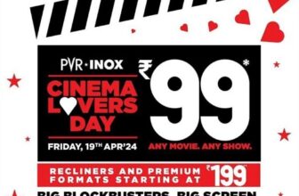 PVR Inox Cinema Lover's Day 19th April