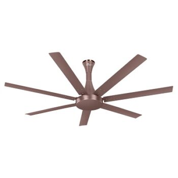 RR Luminous (Now Signature) Aether Flow High Air Delivery Ceiling Fan with 7 Blades, Low Noise, 16 Pole 40% More Copper Motor (Rustic Copper), 2 Year Warranty, Free Installation