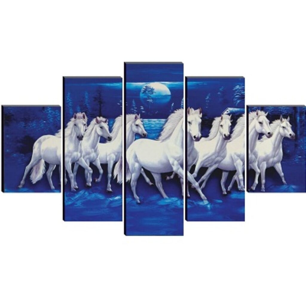 SAF Set Of 5 Wall Painting With Frame For Home Decoration