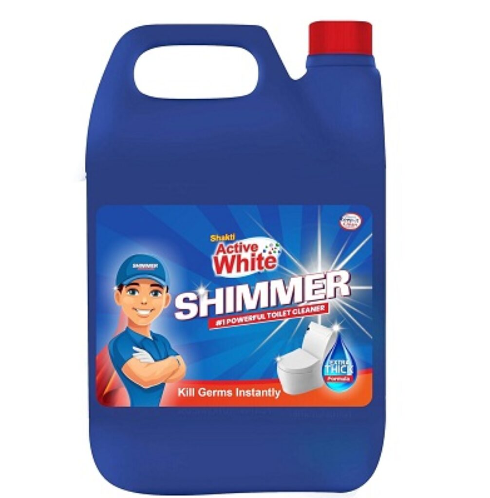 Active White - Shimmer Toilet Cleaner, 5L Family Pack