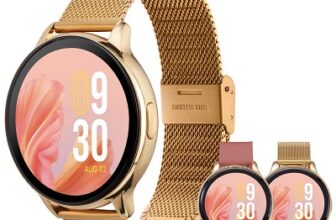 Vibez by Lifelong Premium Luxury Smartwatch for Women with Metal Strap & HD Display, BT Calling, Multiple Watch Faces, Health Tracker, Sports Modes &...