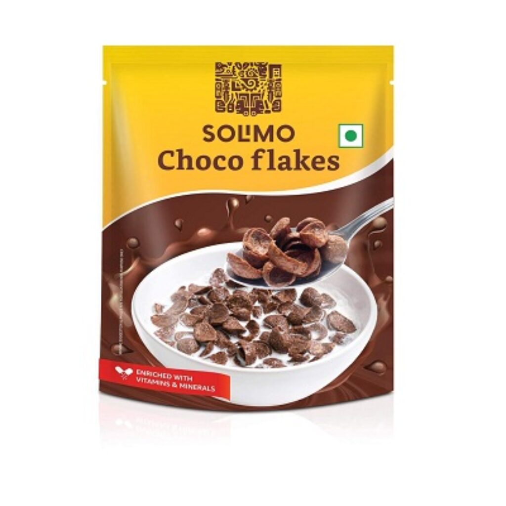 Amazon Brand - Solimo Chocos 1.2 kg | Irresistible Chocolate Flavor