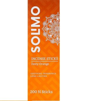 Amazon Brand - Solimo Incense Sticks, Set of 200, Zesty Orange
