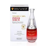 Soulflower 20% Vitamin C Face Serum For Glowing Skin, Reduces Dark Spots