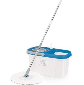 Black + Decker Bxbk0001Gb-In 360° Rotating Spin Mop & Bucket