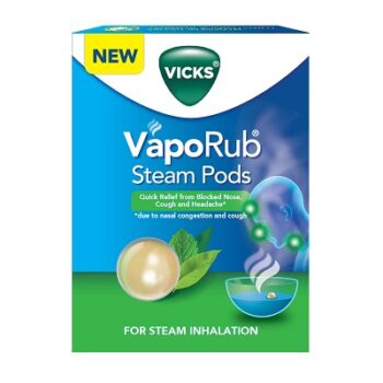 Vicks VapoRub SteamPods 4s, For Steam Inhalation