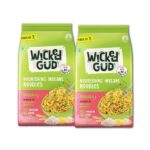 WickedGud Masala Noodles (207gm x 2) No Maida | No Oil | No MSG | High Protein | High Fibre | Cholesterol Free