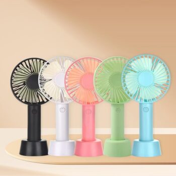 One94Store Mini Portable Hand Fan, Usb Fan Portable High Speed Built-in Rechargeable Battery Operated Summer Cooling Table Fan