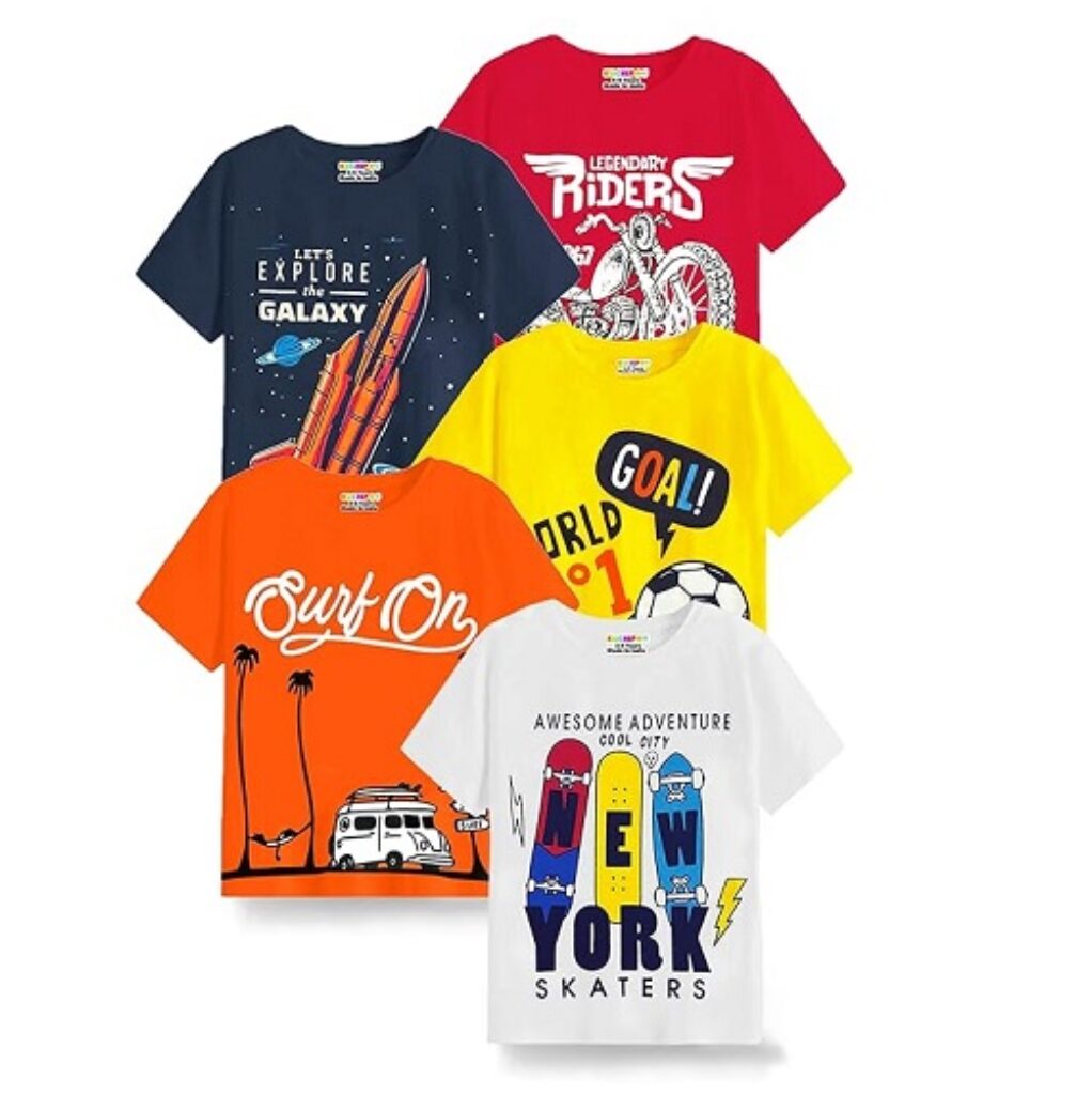 Kuchipoo Boys Regular Fit Cotton T-Shirts