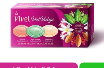 Vivel VedVidya Luxury Pack of 6 Skincare Soaps for Soft, Even-toned, Clear, Radiant and Glowing Skin,