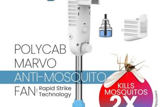 Polycab Marvo Anti-Mosquito 400mm Oscillating Pedestal Fa