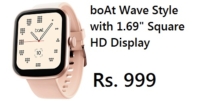 boAt Wave Style with 1.69 inch Square HD Display