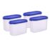Amazon Brand – Solimo Plastic Masala Box, 2 litres, Blue